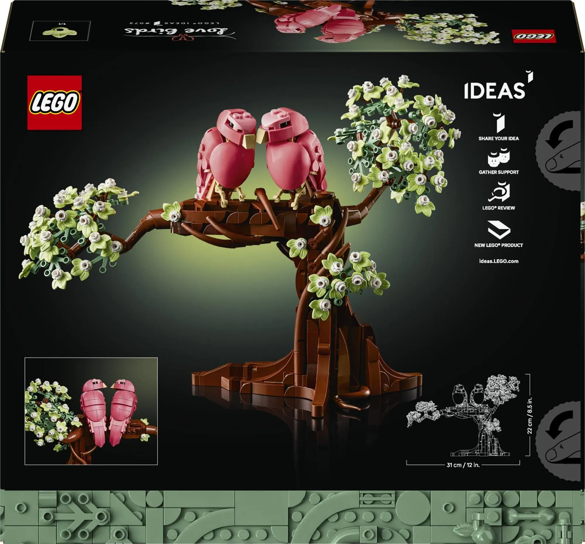 Конструктор LEGO Ideas 21365 Попугаи-неразлучники
