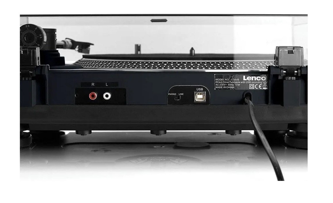 Виниловый проигрыватель Lenco L-3808G, black