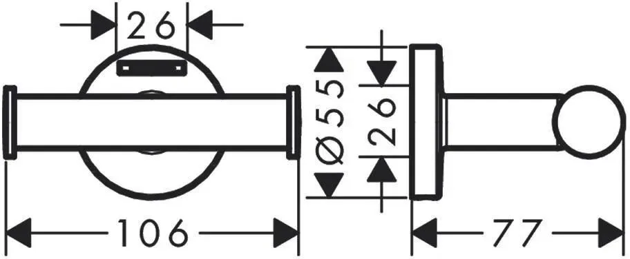 Набор аксессуаров Hansgrohe Logis Universal 5-в-1 41728000