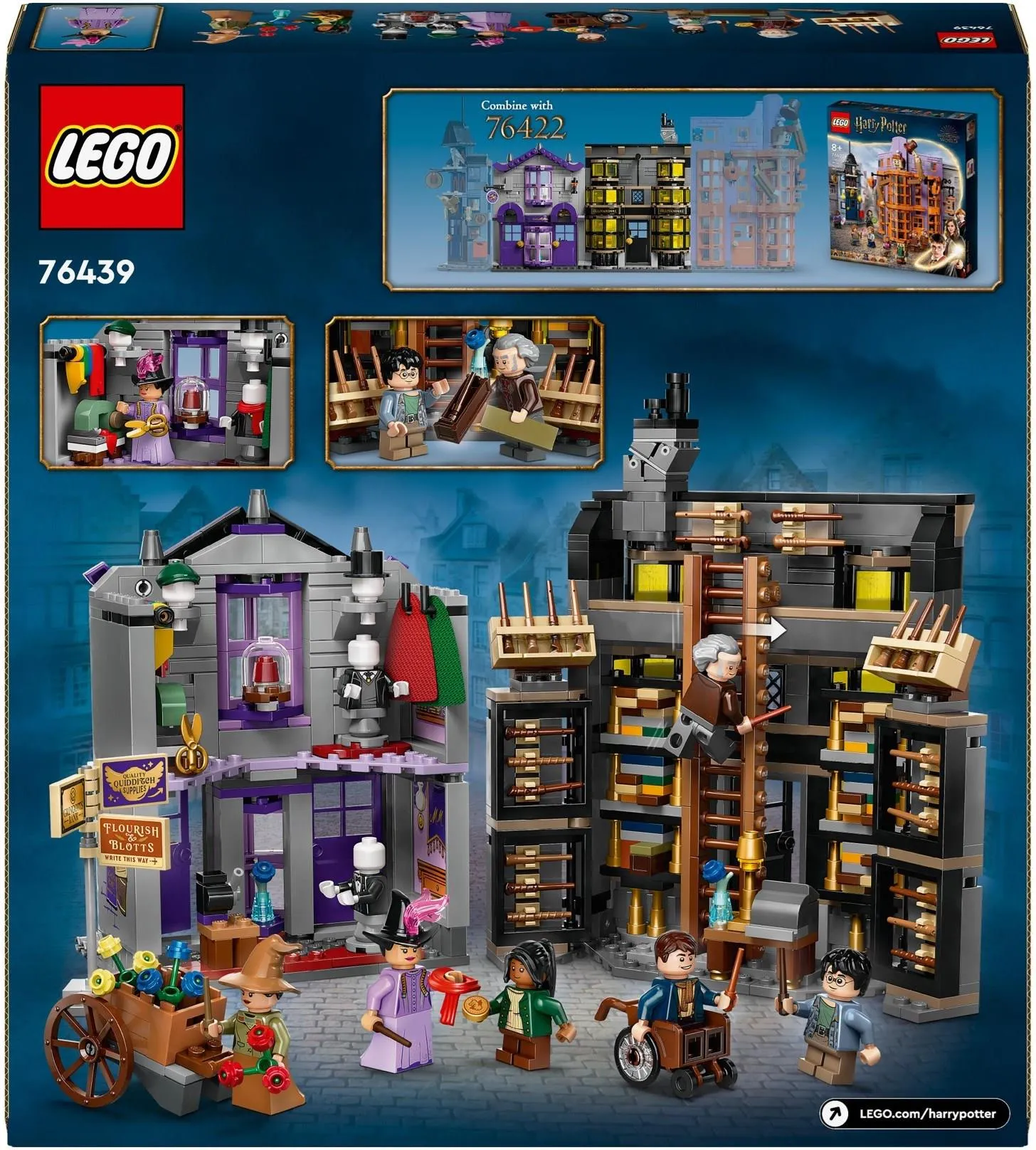 Конструктор LEGO Harry Potter 76439 Склады Олливандера и мадам Малкин