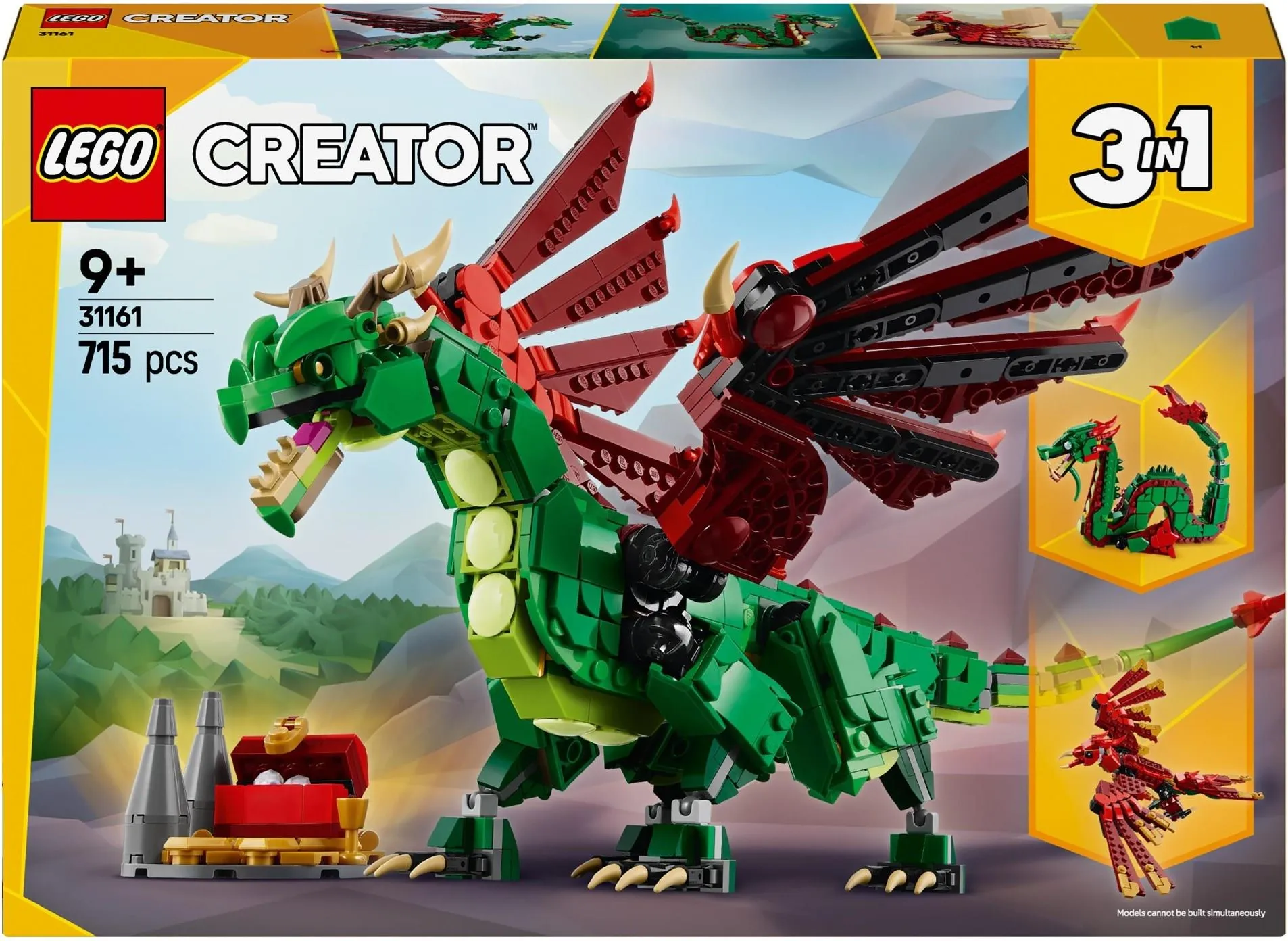 Конструктор LEGO Creator 3 в 1 31161 Средневековый дракон