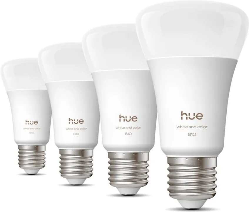 Комплект PHILIPS HUE WHITE AND COLOR AMBIANCE A60 4шт 929003853407