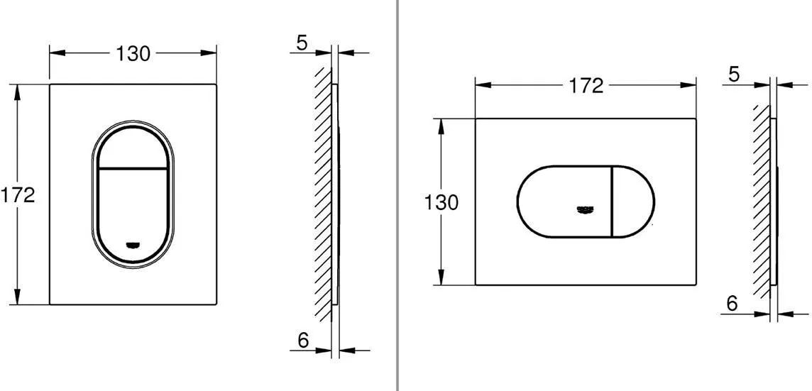 Панель смыва Grohe Arena Cosmopolitan S 37624DA0