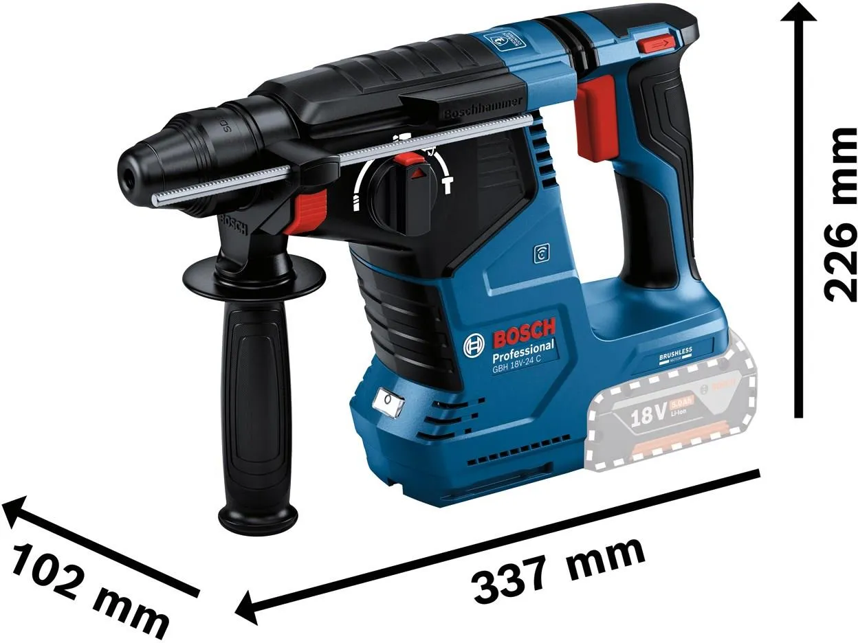 Аккумуляторный перфоратор Bosch GBH 187-LI Professional 0611923020