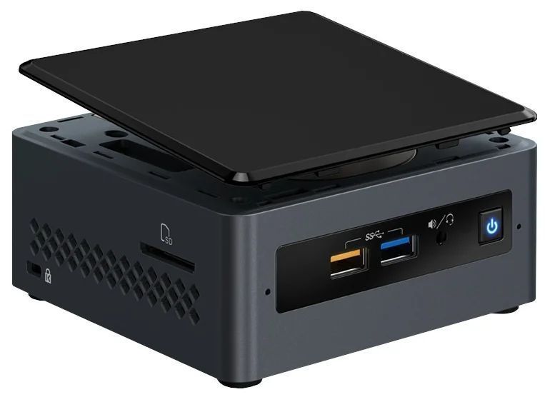 Неттоп Intel NUC (BOXNUC7PJYHN 99AHT2) Intel Pentium Silver J5005, Intel UHD Graphics 605, ОС не установлена, черный