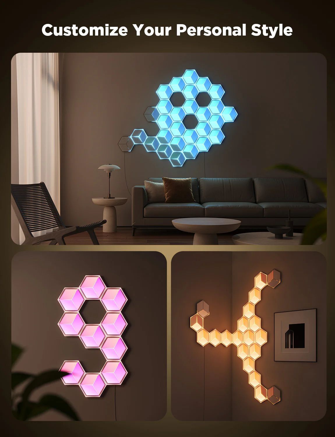 Светодиодные панели Govee Glide Hexagon 7 шт. (H606Ac81)