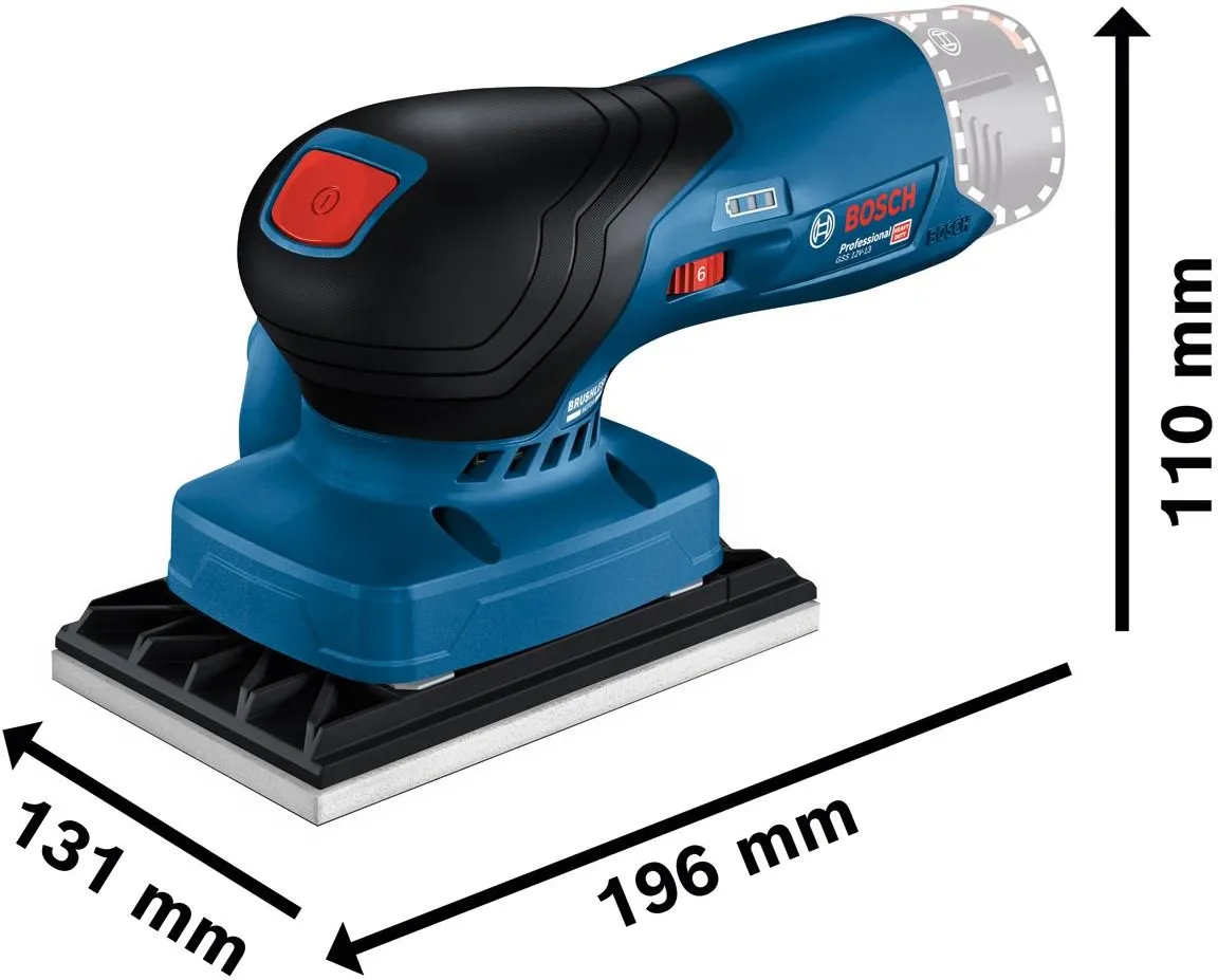 Аккумуляторная ленточная шлифовальная машина Bosch GSS 12V-13 Professional 06019L0000