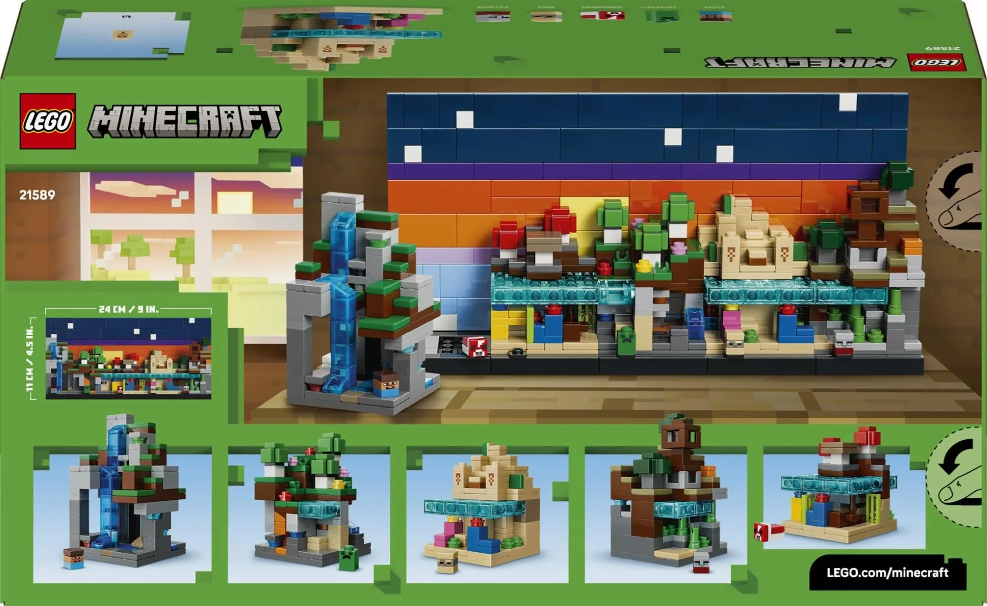 Конструктор LEGO Minecraft 21589 Мини-биомы