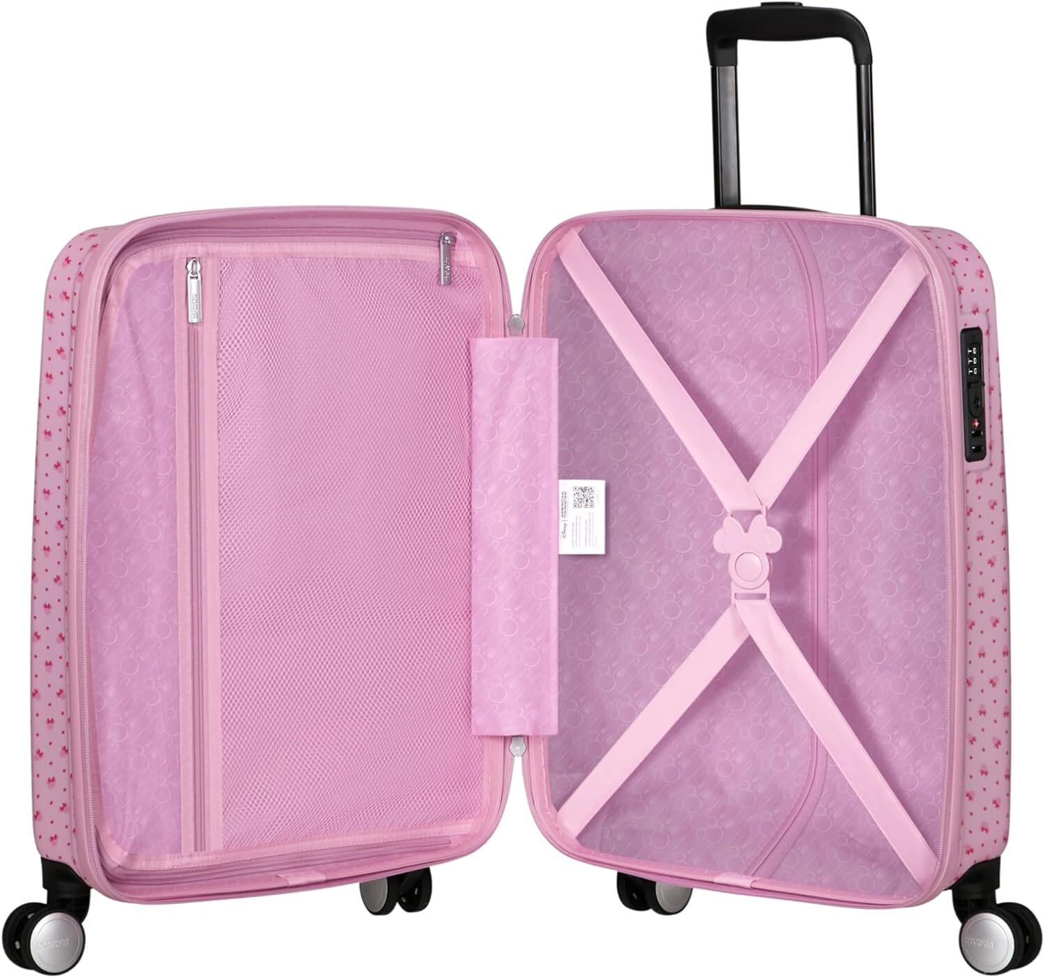 American Tourister Funlight Disney Спиннер S, ручная кладь, 55 см, Minnie Lenticular Pink36 л