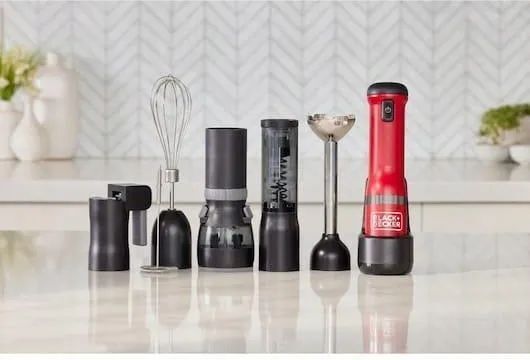 Погружной блендер аккумуляторный Black&Decker BCKM1016KSRQW с аккумулятором и ЗУ