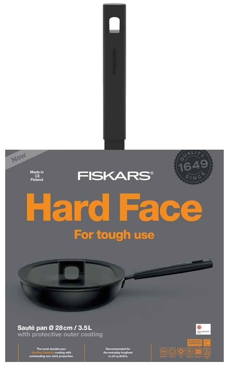 Сотейник FISKARS Hard Face, диаметр 28 см