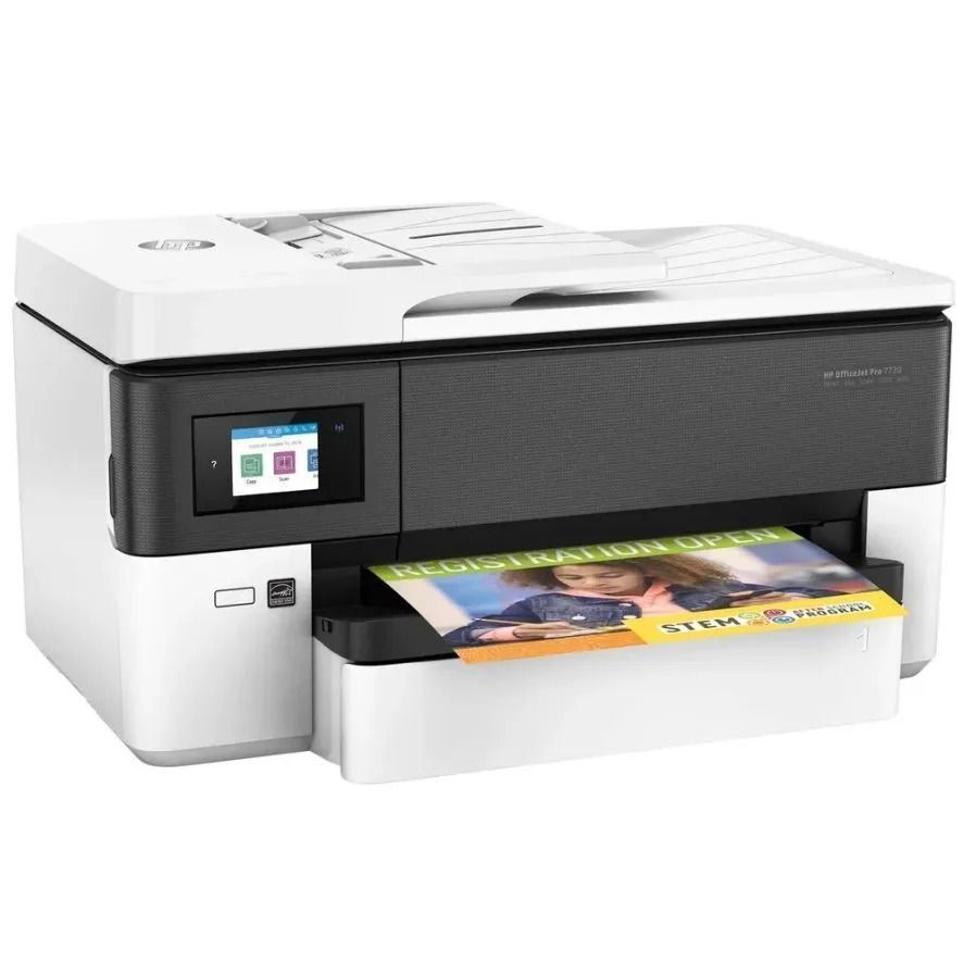 МФУ струйное HP OfficeJet Pro 7720, цветн., A3, белый/черный