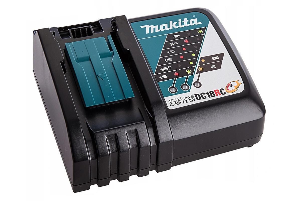 Комплект Makita 197952-5 из 2х18V 3.0 Ah АКБ (BL1830B) и ЗУ (DC18RC), в кейсе