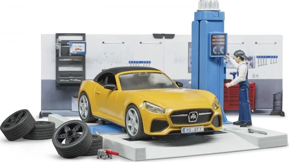 Автомастерская с механиком Bruder 62110