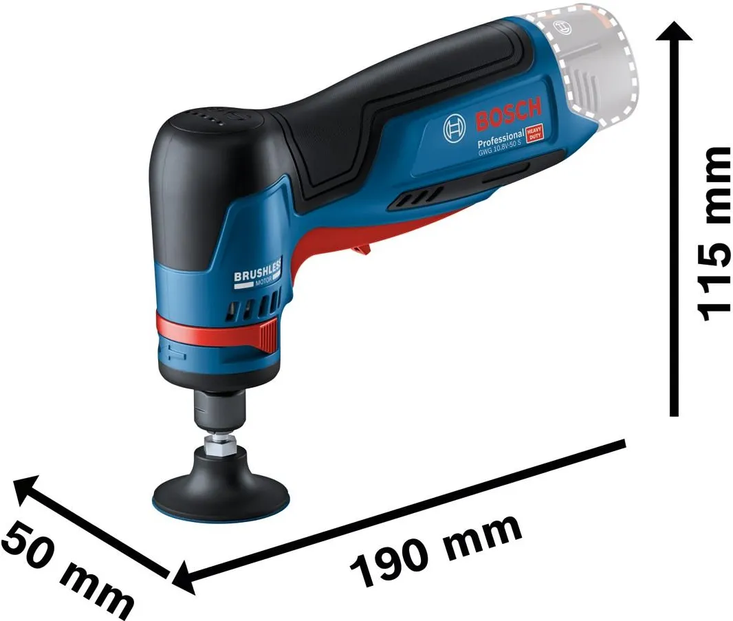 Аккумуляторная угловая шлифовальная машина Bosch GWG 12V-50 S Professional 06013A7000