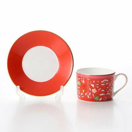 Чайная пара WEDGWOOD Wonderlust Crimson Jewel, 150 мл, костяной фарфор, цвет разноцветный (40031700)