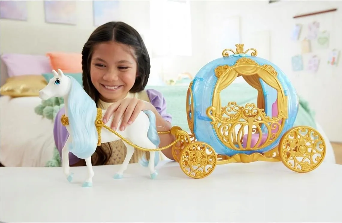 Кукла Mattel Disney Princess - Кукла Золушка с каретой и лошадью HYM33