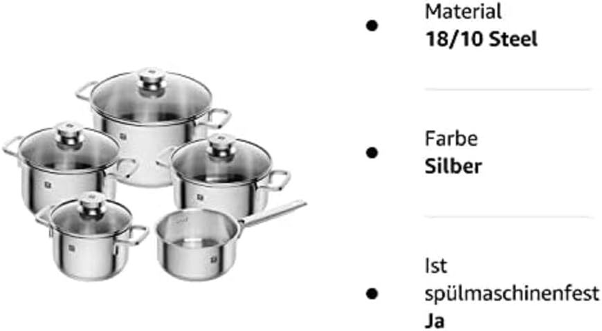 Набор посуды 5 предметов Zwilling Focus 66670-000-0 нержавеющая сталь