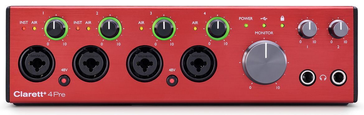 Аудиоинтерфейс Focusrite Clarett+ 4Pre