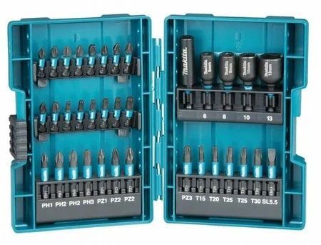 Набор бит и ударных головок 35 шт Makita B-66880