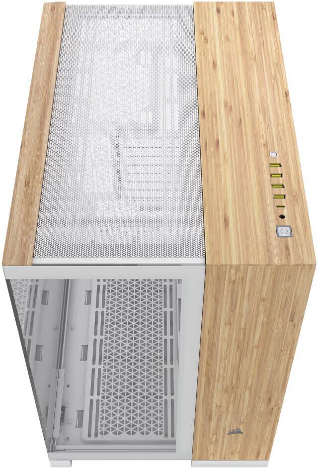 Корпус Corsair 6500x Dual CC-9011284-WW Midi Tower Бамбук, Белый (CC9011284WW)