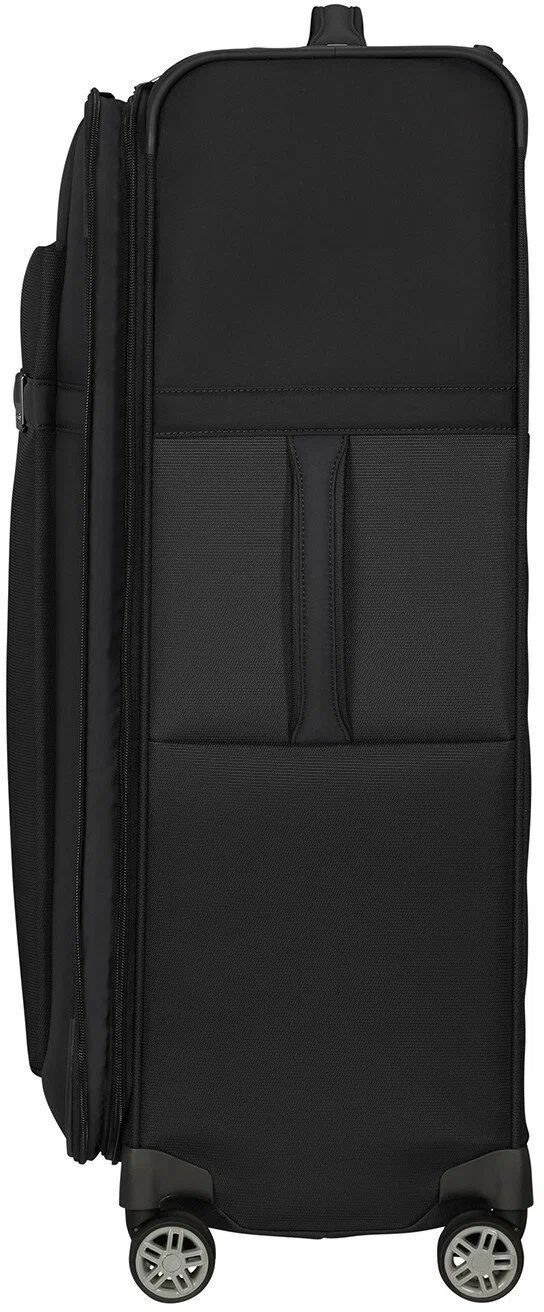 Чемодан Samsonite Airea, текстиль, адресная бирка, 120 л, размер L, черный