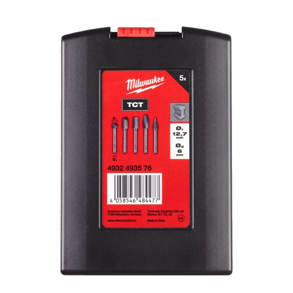 Набор фрез по металлу 5 шт. Milwaukee 6X12,7MM 4932493576