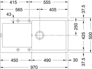 Кухонная раковина Franke Maris MRG 611-97 Xl 114.0633.167, матовый черный