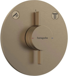Смеситель для душа Hansgrohe Duoturn S 75418140, шлифованная бронза