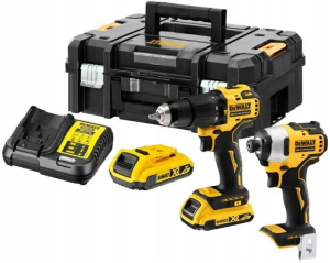 Набор аккумуляторных инструментов DeWALT DCK2062D2T, с АКБ и ЗУ