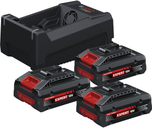 Комплект аккумуляторов Bosch 3×EXBA18V-40 и ЗУ GAL 12V/18 0615V0005X