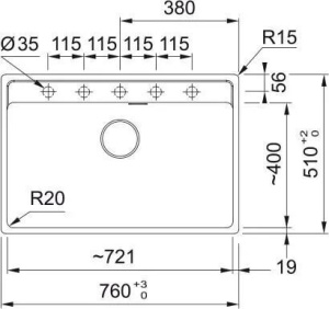 Кухонная раковина Franke Maris MRG 610-72 114.0661.769, оникс