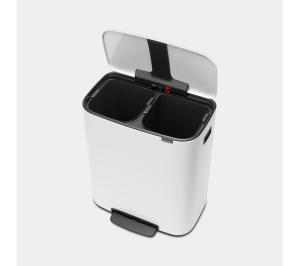 Мусорное ведро с педалью Brabantia 211300 60л, белое