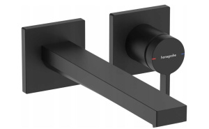 Смеситель для раковины с изливом 22,5см Hansgrohe Tecturis E 73051670, черный матовый