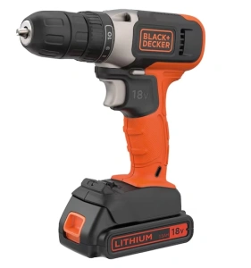 Аккумуляторная дрель-шуруповерт BLACK+DECKER BCD001C2-QW 18В с АКБ и ЗУ
