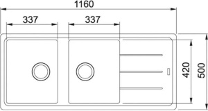Кухонная раковина Franke Basis BFG 621 114.0367.620, капучино