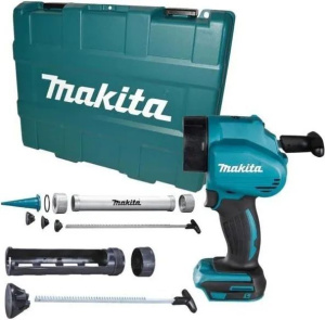 Картриджный пистолет для клея и силикона Makita DCG180ZXK 18V 300 мл и 600 мл, 5000 Н, 5 скоростей без АКБ и ЗУ