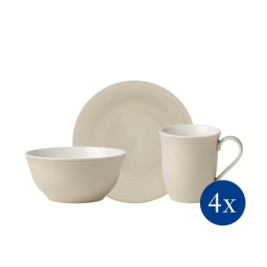 Набор для завтрака Villeroy & Boch Color Loop Sand песочный 12 предметов 19-5283-9028