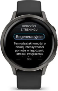 Смарт-часы Garmin Venu 4 41 mm Slate с черным ремешком