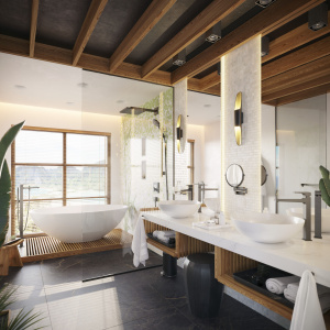 Косметическое зеркало Hansgrohe AddStoris 41791340, черный матовый хром