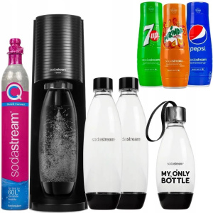Комплект: Сифон Soda Stream Terra + 3 бутылки+ 3 сиропа