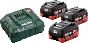 Набор аккумуляторов Metabo 685069000 с 3 АКБ LiHD 18В 5,5Ач и ЗУ в кейсе