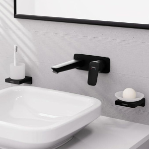 Смеситель для раковины Hansgrohe Logis 19.5 см 71220670 матовый черный