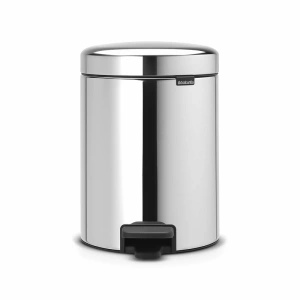Мусорное ведро с педалью Brabantia NewIcon 112621, 5 л, полированная сталь