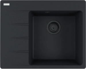 Кухонная раковина Franke Centro CNG 611-62 TL 114.0693.566, левый слив, черный матовый / черный слив