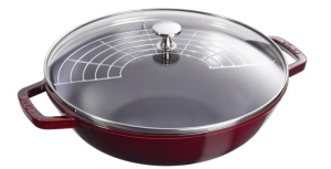 Чугунный вок Staub 30 см, бордовый 405114660