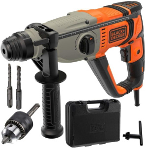 Многофункциональная ударная дрель Black+Decker SDS BEHS02K-QS