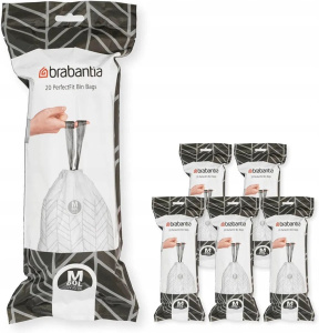 Мешки для мусора Brabantia PerfectFit M 138867, 60 л, 120 шт., 6 рулонов по 20 шт.