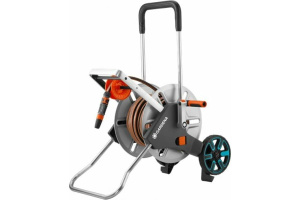 Тележка для шлангов металлическая Gardena AquaRoll M Easy с комплектом для полива 18547-20.000.00