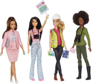 Набор кукол Barbie ECO Leadership Team HCN25, 4шт